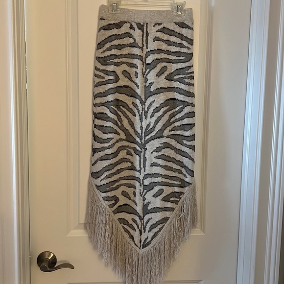 STAUD Maltese zebra print midi Skirt - Picture 6 of 10